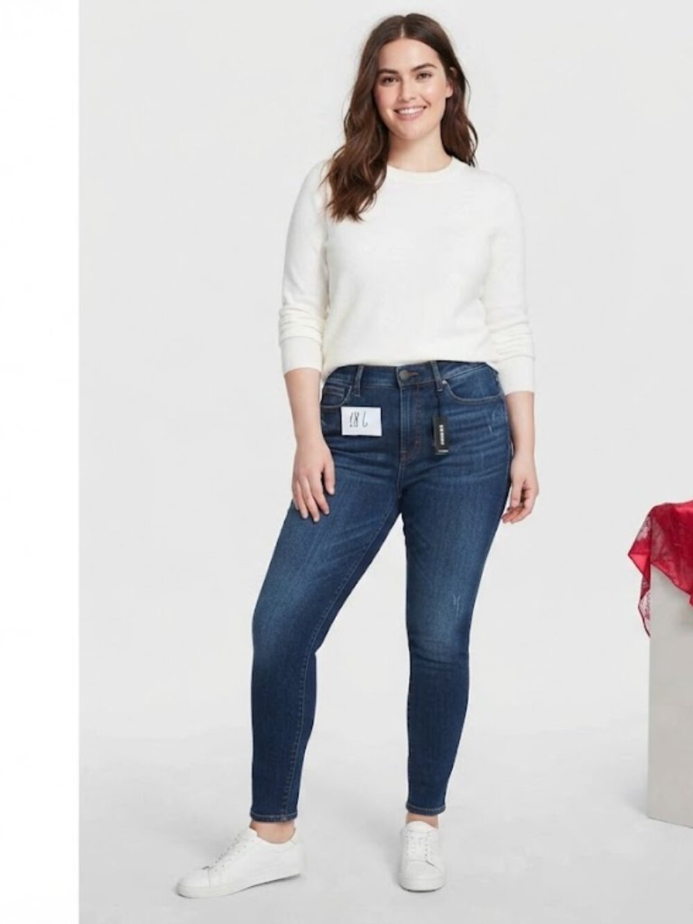 Express Jeans 18L Mid Rise  Jean Leggings Size 18‎ L